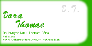 dora thomae business card